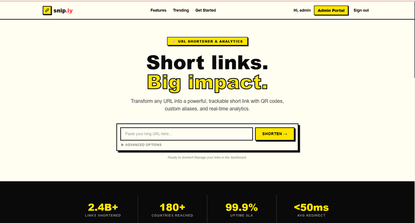 snip.ly- URL-SHORTENER
